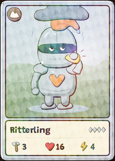 Ritterling mit Prismafolie