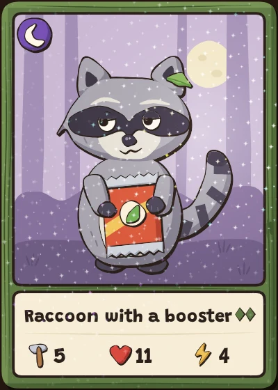 Raccoon with Star Foil
