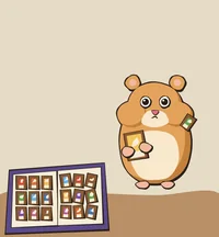 Hamster mit Binder