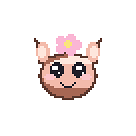 Muschelkobold — rund · zweifarbig · Ohren · Blüte