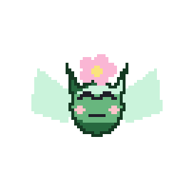 Duende de liana — diminuto · bicolor · alas · flor